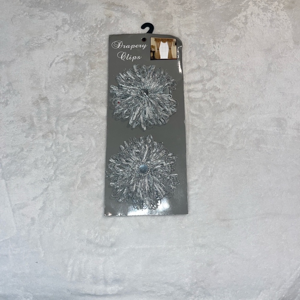 Silver Drapery Clips